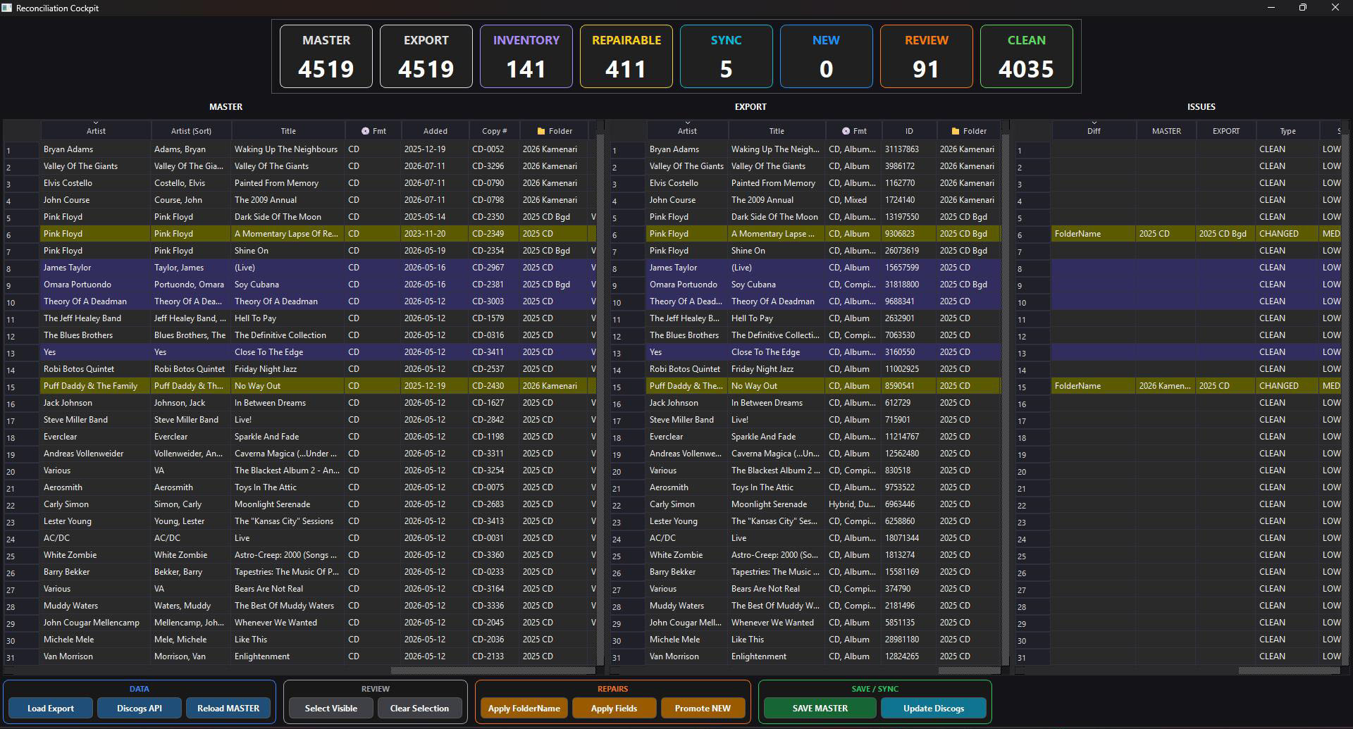 Discogs Toolkit screenshot