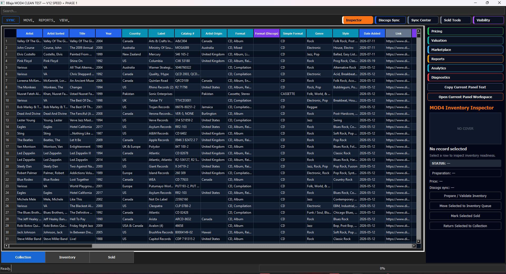 Discogs Toolkit screenshot