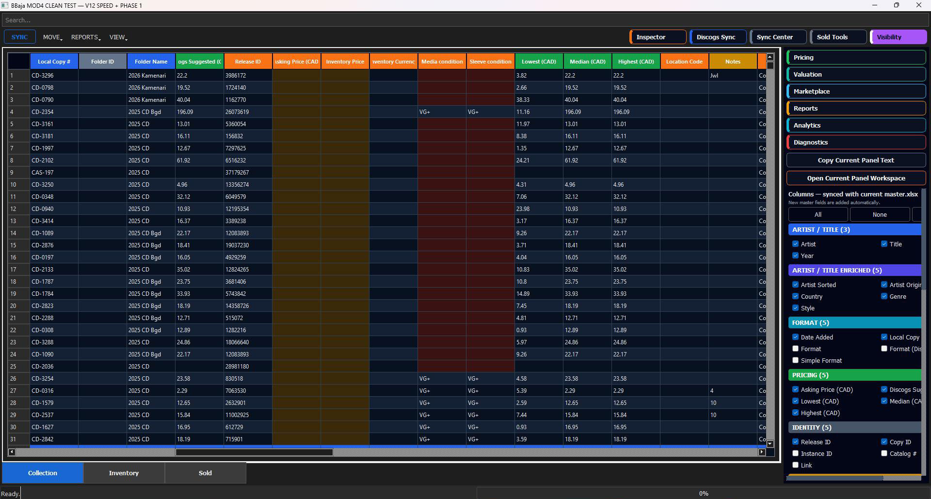 Discogs Toolkit screenshot